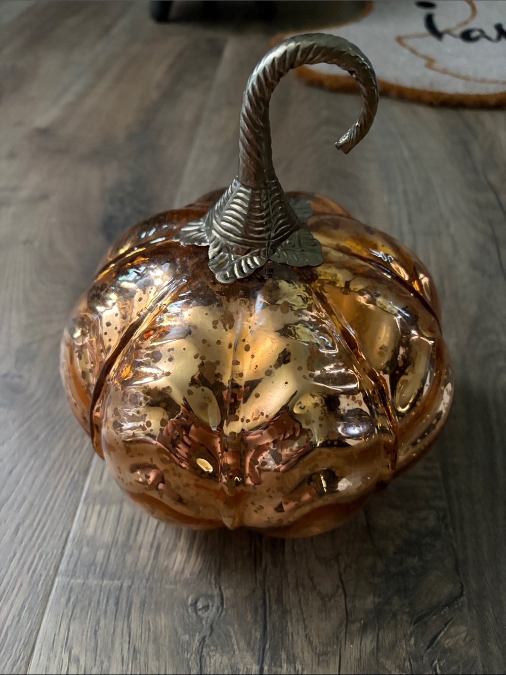 Decorative Glass Pumpkin